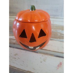 Ceramic pumpkin candle decor vintage steampunk